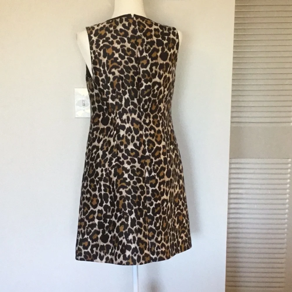 J. Crew leopard print dress size 4 - Picture 2 of 4
